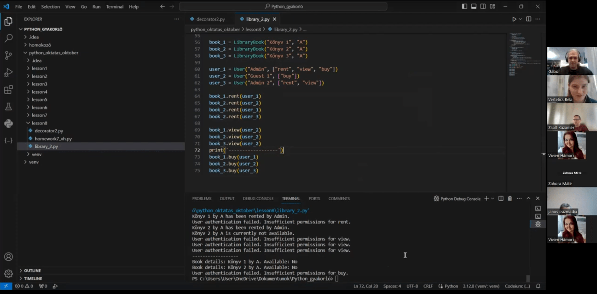 Learn python - live online- froggycode